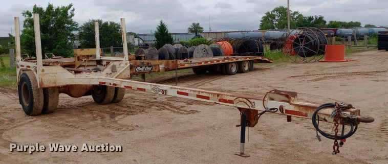 image for item NU9856 1939 Shop built pole trailer