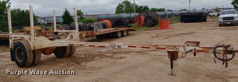 image for item NU9856 1939 Shop built pole trailer