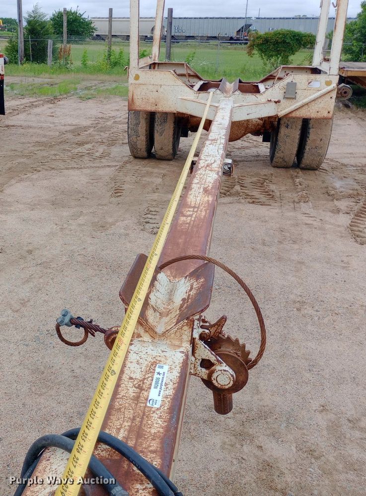 image for item NU9856 1939 Shop built pole trailer