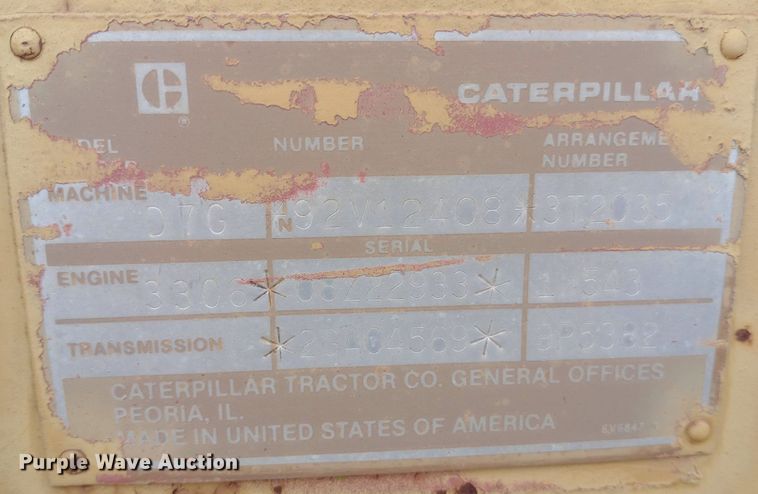 image for item NU9860 1984 Caterpillar  D7G dozer