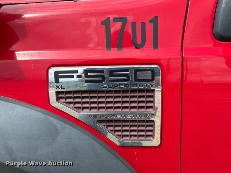 image for item NU9866 2009 Ford F550 Super Duty XL SuperCab bucket truck 