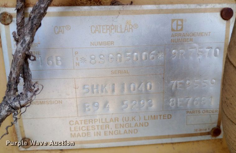 image for item NU9867 1994 Caterpillar  416B backhoe