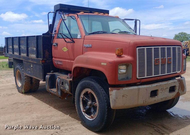 image for item NU9878 1990 GMC Topkick C6500 dump truck