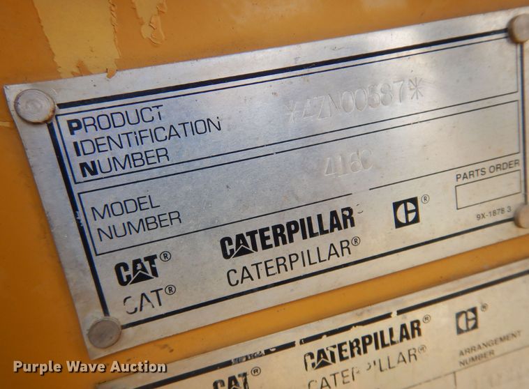 image for item NU9881 1996 Caterpillar  416C backhoe