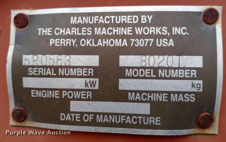 image for item NU9885 1998 Ditch Witch 8020 cable plow