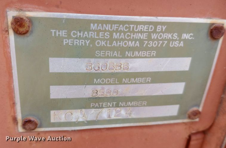 image for item NU9890 1990 Ditch Witch 3500 trencher