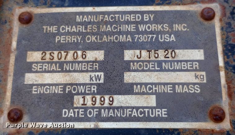 image for item NU9893 1999 Ditch Witch JT520 directional boring unit