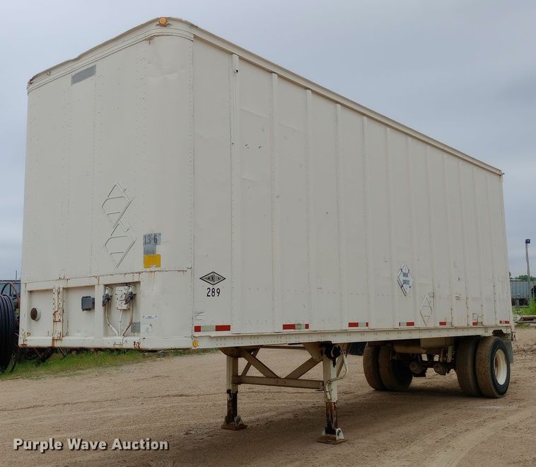 image for item NU9899 1984 Fruehauf dry van trailer