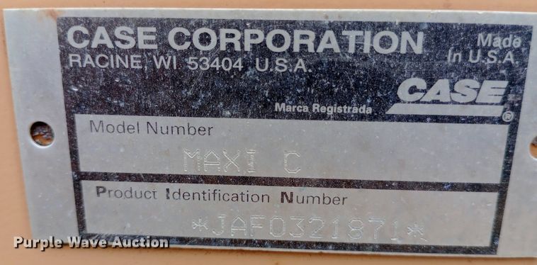 image for item NU9901 2000 Case Maxi Sneaker C vibratory cable plow