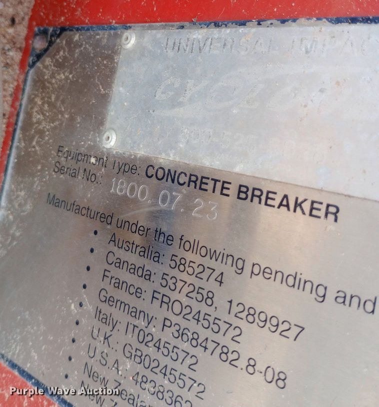 image for item NU9906 Cyclone skid steer breaker