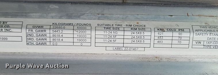 image for item NZ9938 2000 Peterbilt  377 semi truck