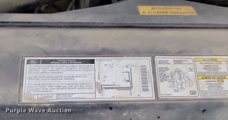 image for item NZ9944 1998 Ford F150 SuperCab pickup truck