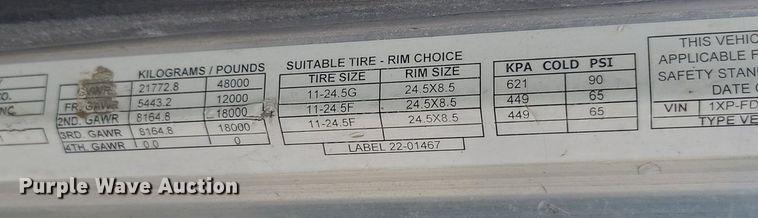 image for item NZ9949 2002 Peterbilt  378 semi truck