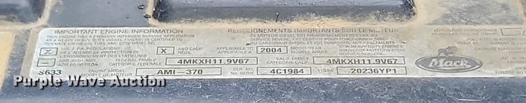 image for item NZ9950 2004 Mack CV513 ready mix truck