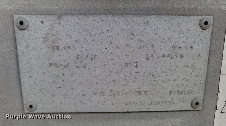 image for item NZ9952 1996 Fruehauf pneumatic dry bulk trailer