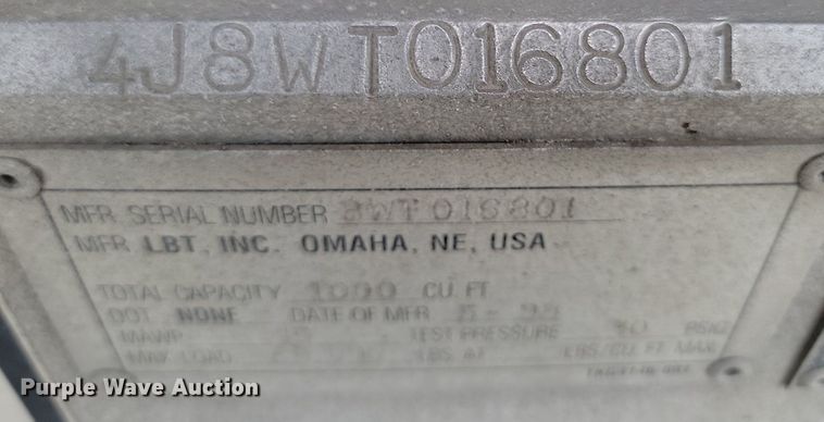 image for item NZ9955 1998 Fruenhauf  pneumatic dry bulk trailer