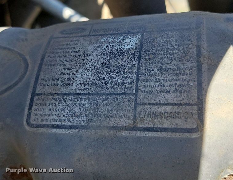 image for item NZ9973 1988 Ford  L7000 dump truck