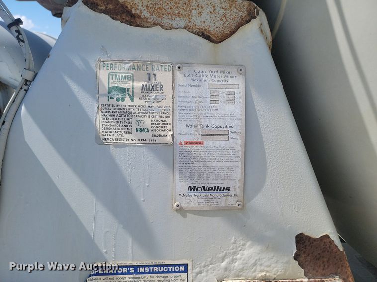 image for item NZ9981 2007 Sterling  LT9511 ready mix truck