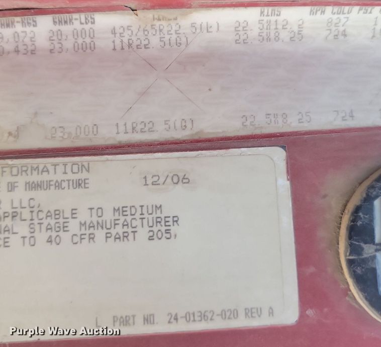 image for item NZ9981 2007 Sterling  LT9511 ready mix truck