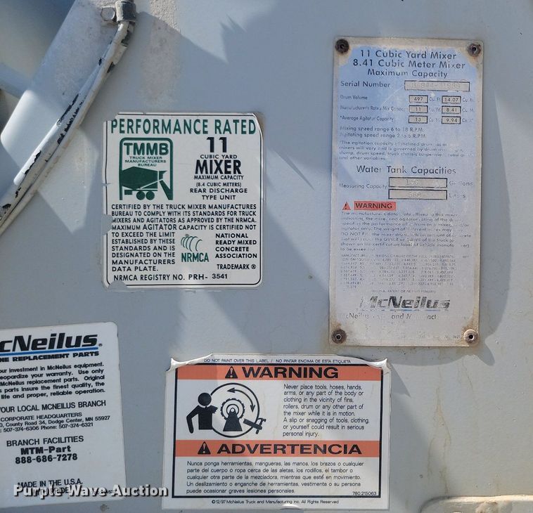 image for item NZ9983 2007 Sterling  LT9511 ready mix truck