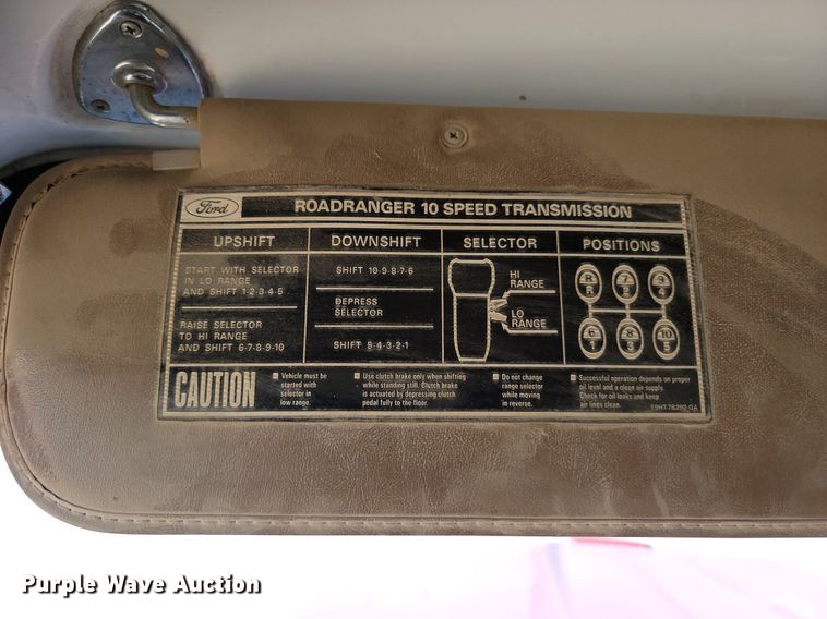 image for item NZ9986 1996 Ford  Aeromax L9000 dump truck