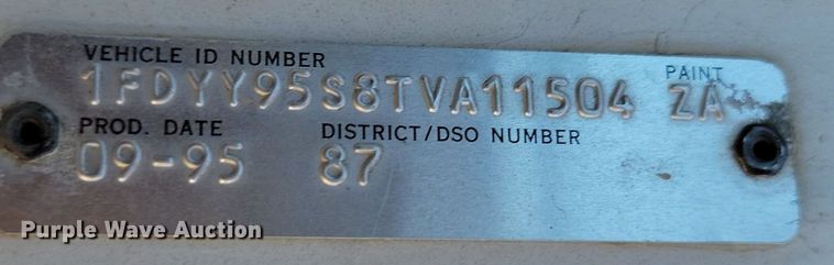 image for item NZ9986 1996 Ford  Aeromax L9000 dump truck