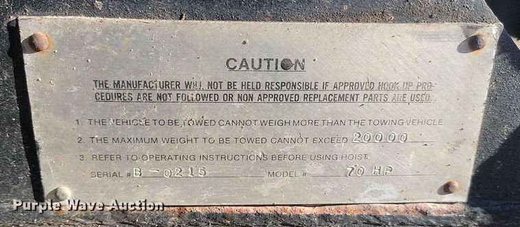 image for item OD9510 Tote  70 HP tow boom