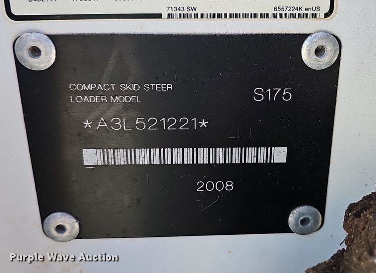 image for item OG9529 2008 Bobcat S175 skid steer loader