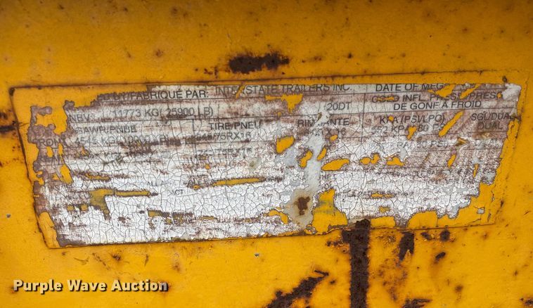 image for item OG9955 2001 Interstate 20DT equipment trailer