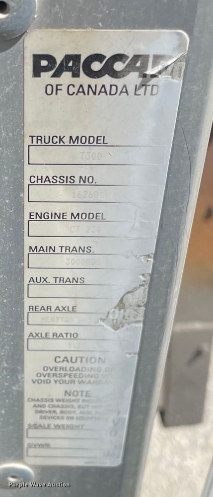 image for item OG9985 2007 Kenworth  T300 flatbed truck