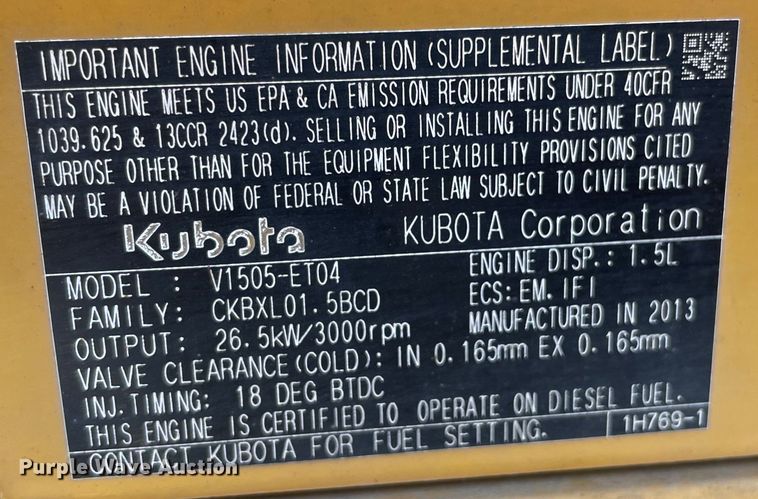 image for item OG9990 2014 Vermeer S800TX compact utility loader