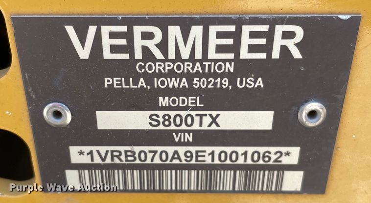 image for item OG9990 2014 Vermeer S800TX compact utility loader