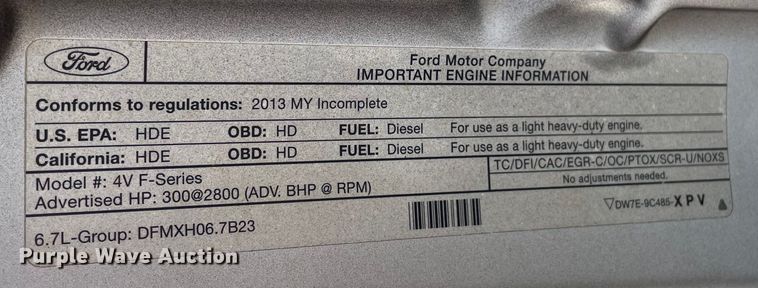 image for item OG9994 2013 Ford  F450 Super Duty  Crew Cab dump truck