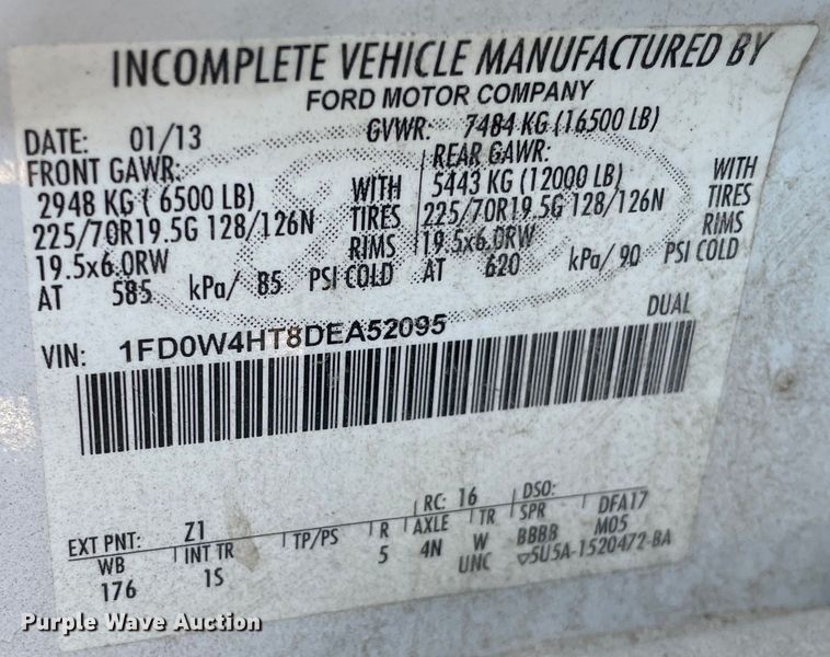 image for item OG9994 2013 Ford  F450 Super Duty  Crew Cab dump truck