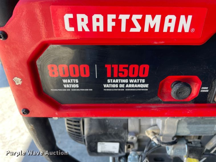 image for item OH9004 Craftsman 8000 generator