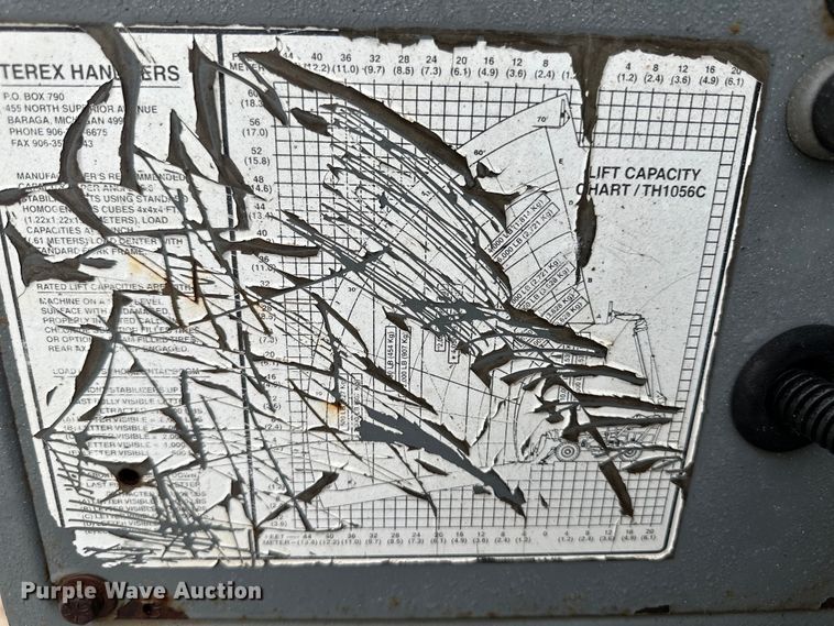image for item OI9210 2006 Terex TH1056C telehandler