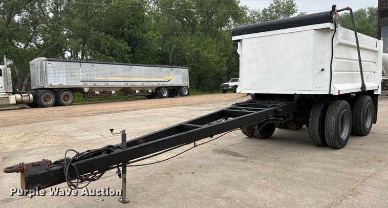 image for item OI9212 1996 Shop built end dump pup trailer