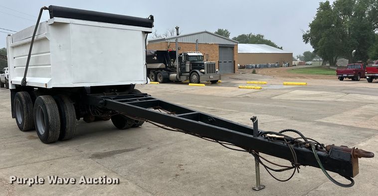 image for item OI9212 1996 Shop built end dump pup trailer