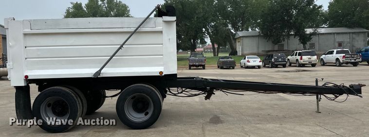 image for item OI9212 1996 Shop built end dump pup trailer