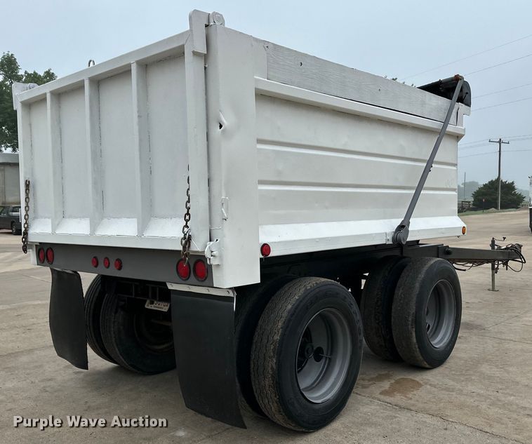 image for item OI9212 1996 Shop built end dump pup trailer