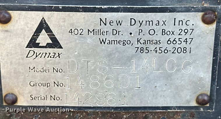 image for item OI9234 Dymax DTS-14LCG skid steer tree shear