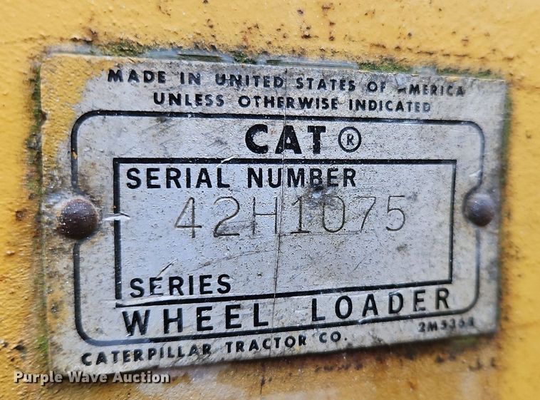 image for item OK9893 1969 Caterpillar  980 wheel loader