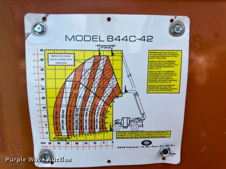 image for item OL9524 1999 Lull 844C-42 Highlander telehandler