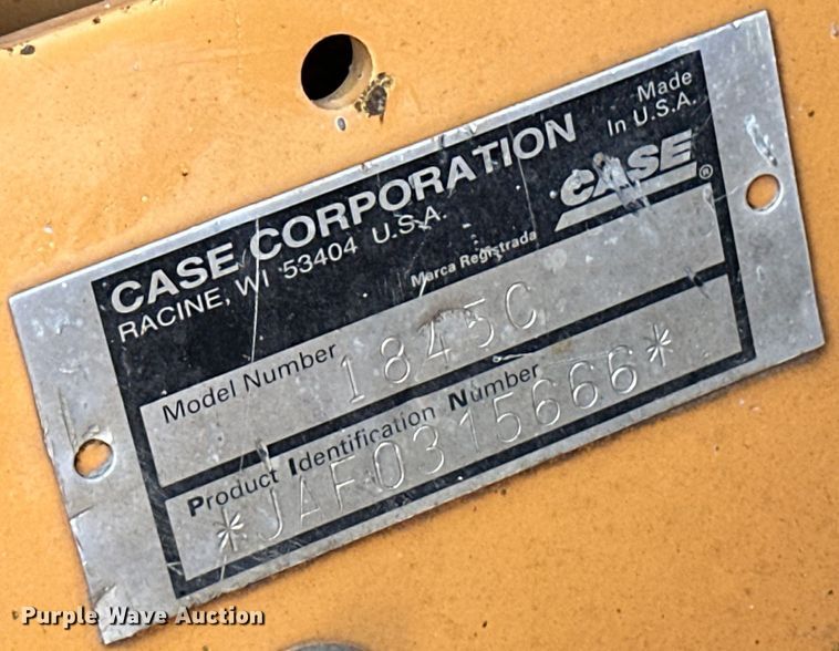 image for item OL9567 2000 Case 1845C skid steer loader