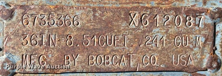 image for item OL9571 Bobcat excavator bucket