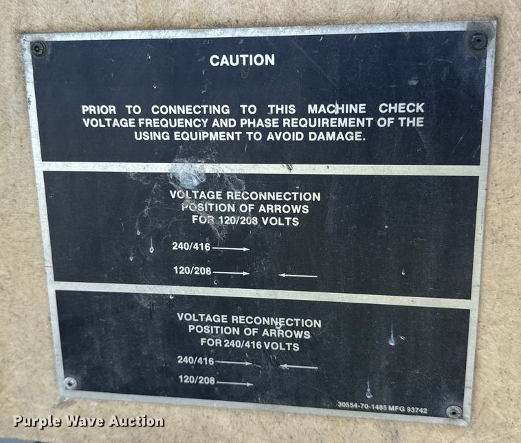 image for item DL4422 1978 Fermont Division  MEP 006A generator