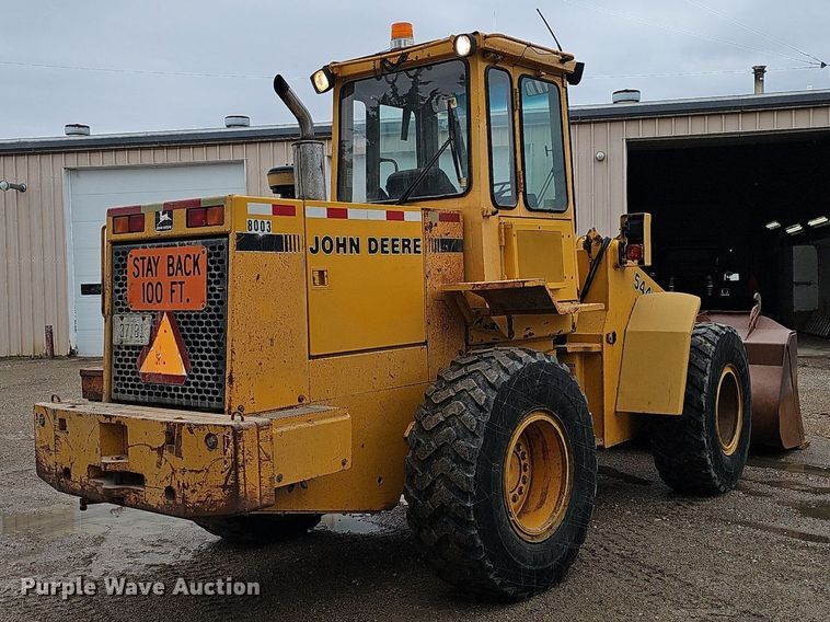 image for item DP0863 1990 John Deere 544E wheel loader