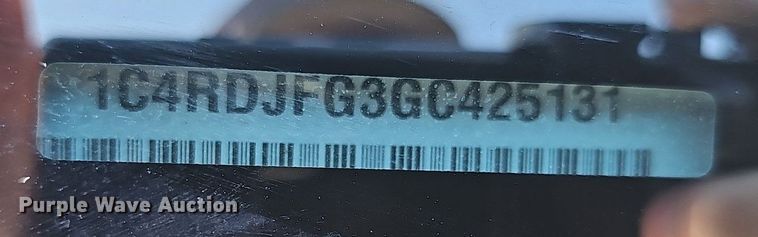image for item DP6443 2016 Dodge Durango Police SUV