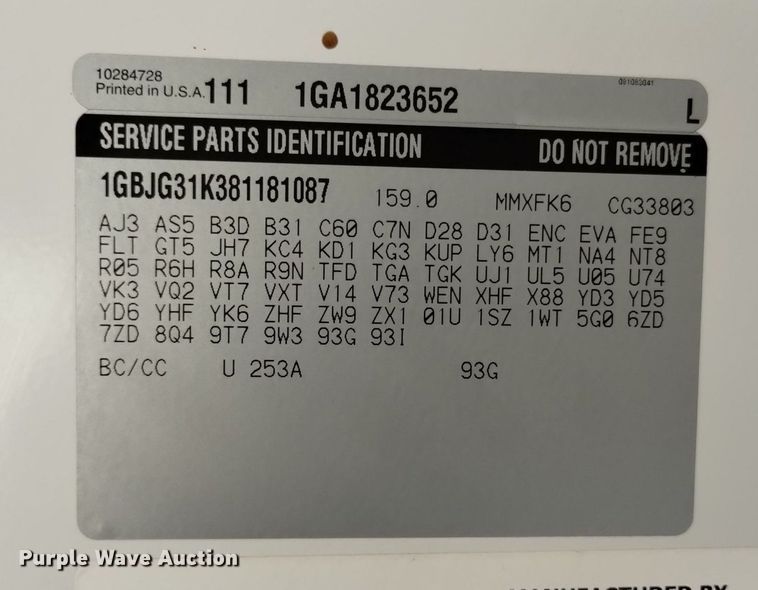 image for item DQ6123 2009 Bluebird school bus