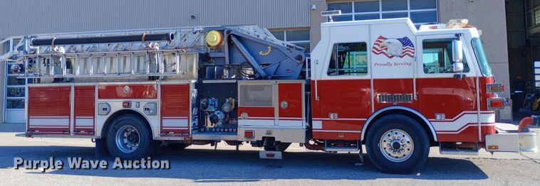 image for item DQ7158 2007 Sutphen 75' Ladder Quint fire truck